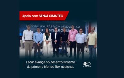 LECAR visita SENAI CIMATEC/BA e avança no projeto do desenvolvimento do primeiro carro híbrido flex nacional